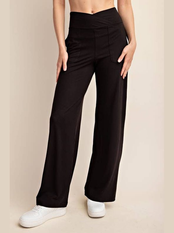 Black Recycled Butter Yoga pants
