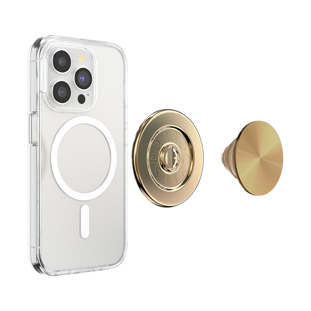 PopSockets MagSafe Phone Grip - Aluminum Radial Gold