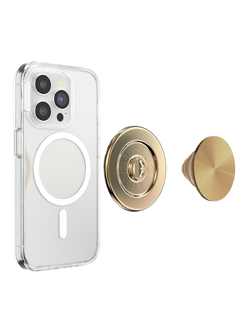 PopSockets MagSafe Phone Grip - Aluminum Radial Gold