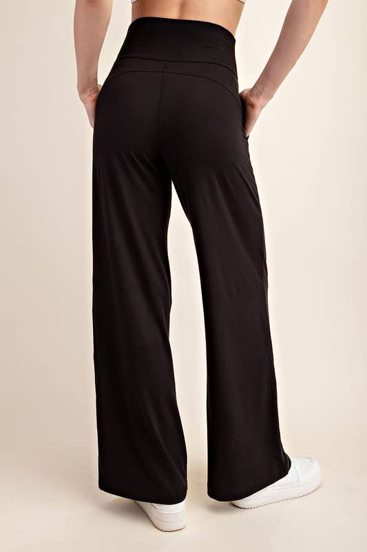 Black Recycled Butter Yoga pants
