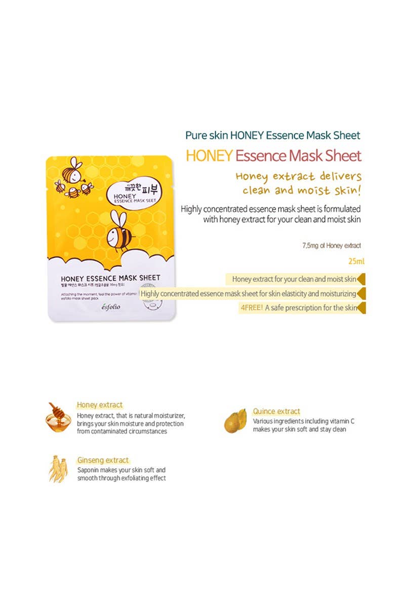 Esfolio Essence Face Mask Sheet Honey