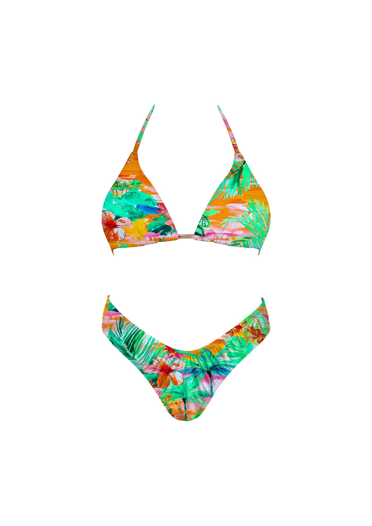 Palm Tree Meet Me In Summer Bikini Set