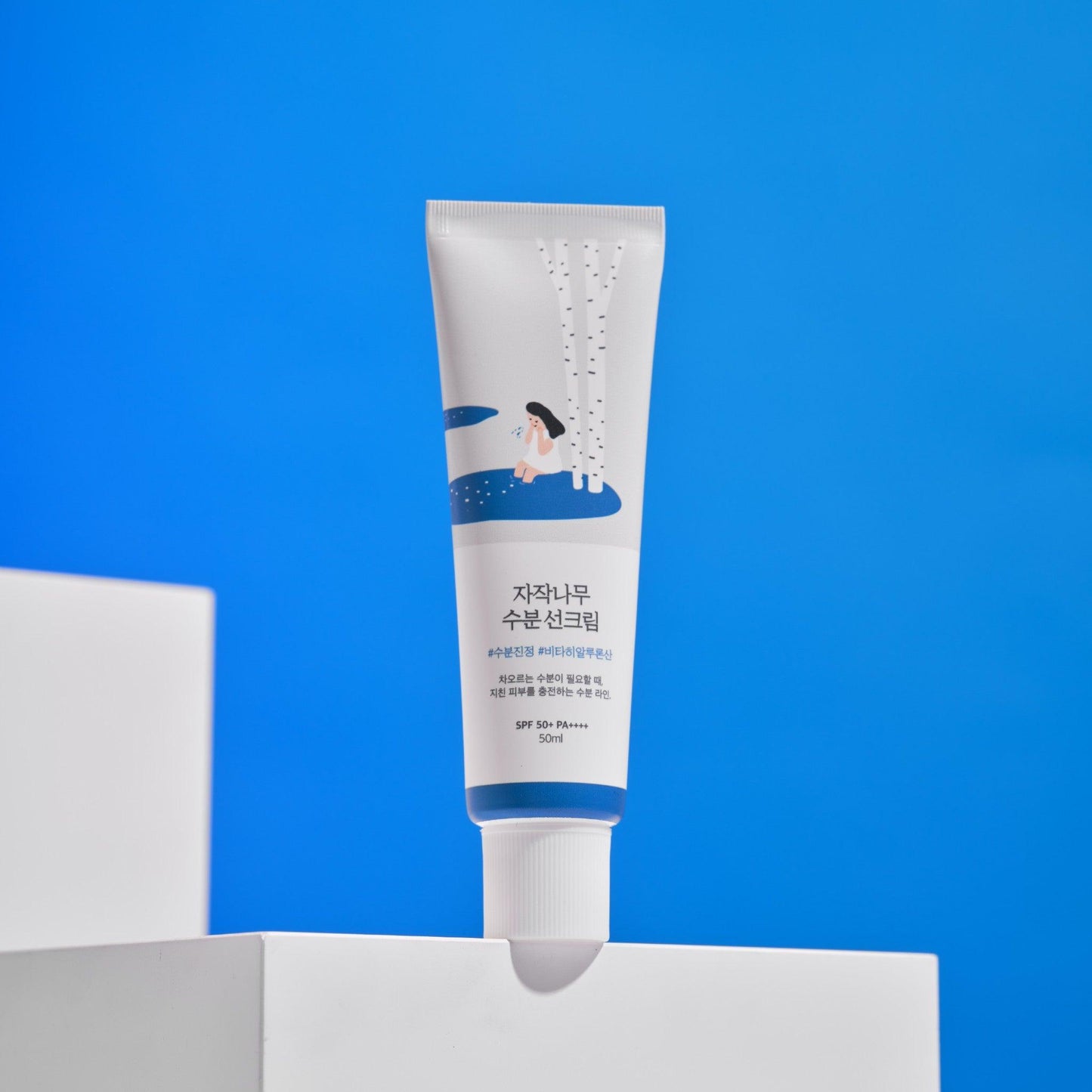 Round Lab Birch Moisturizing Sunscreen SPF 50+, PA++++ and Birch Moisturizing Sheet Mask duo