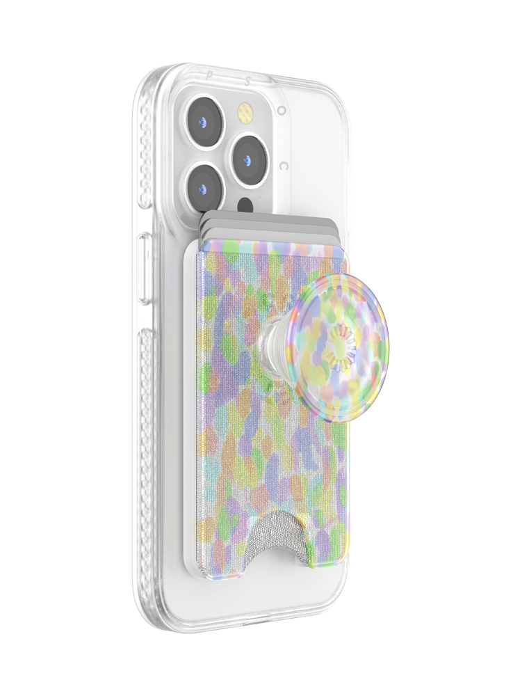 PopSockets MagSafe Phone Wallet - Rainbow Glass