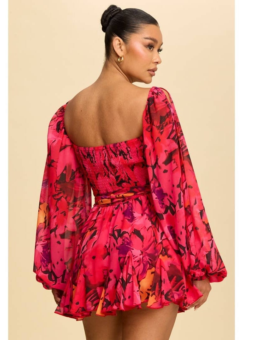 Spring Escape Flutter Dress w/built in Romper(two colors)