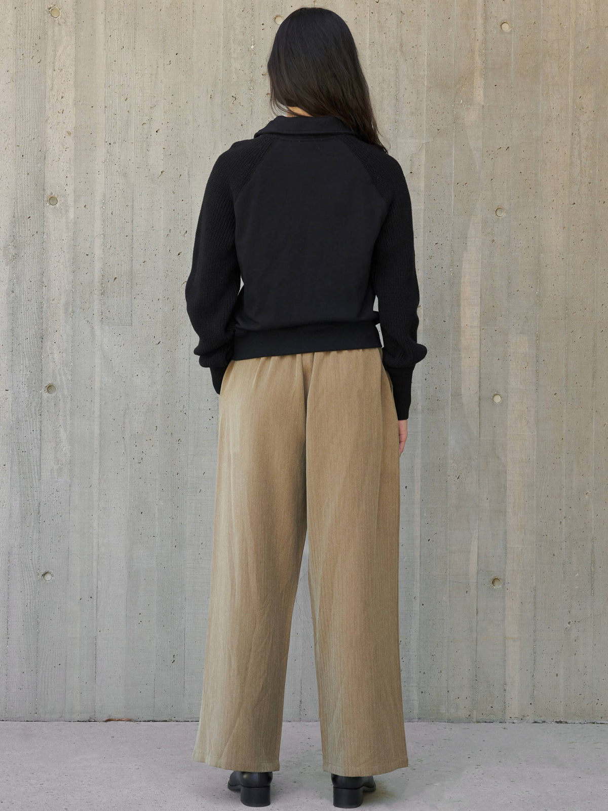 Riley Sweater, Half Zip Sweater with Spread Collar
