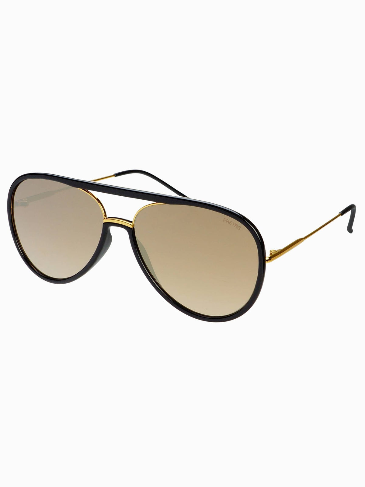 Gold Mirroed Shay Aviator Sunglasses