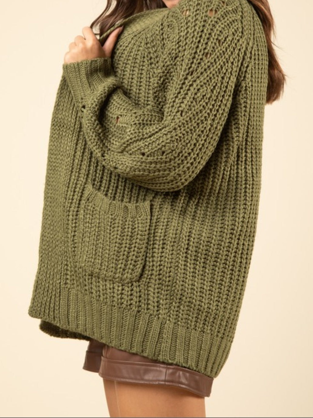 Oversize Knit Sweater Cardigan(several colors)