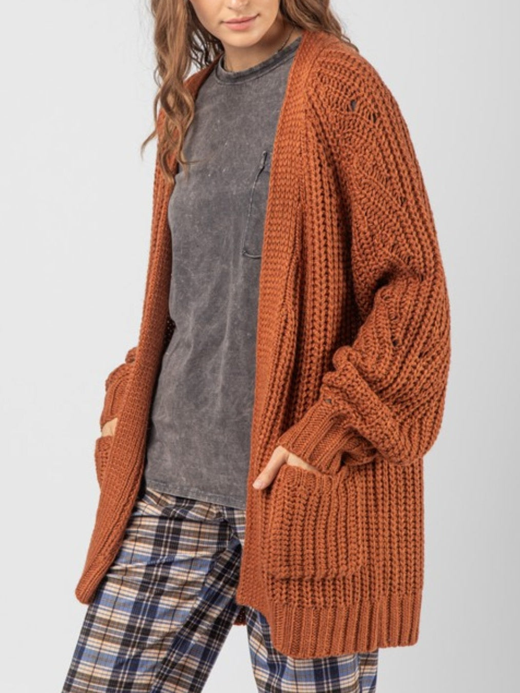 Oversize Knit Sweater Cardigan(several colors)