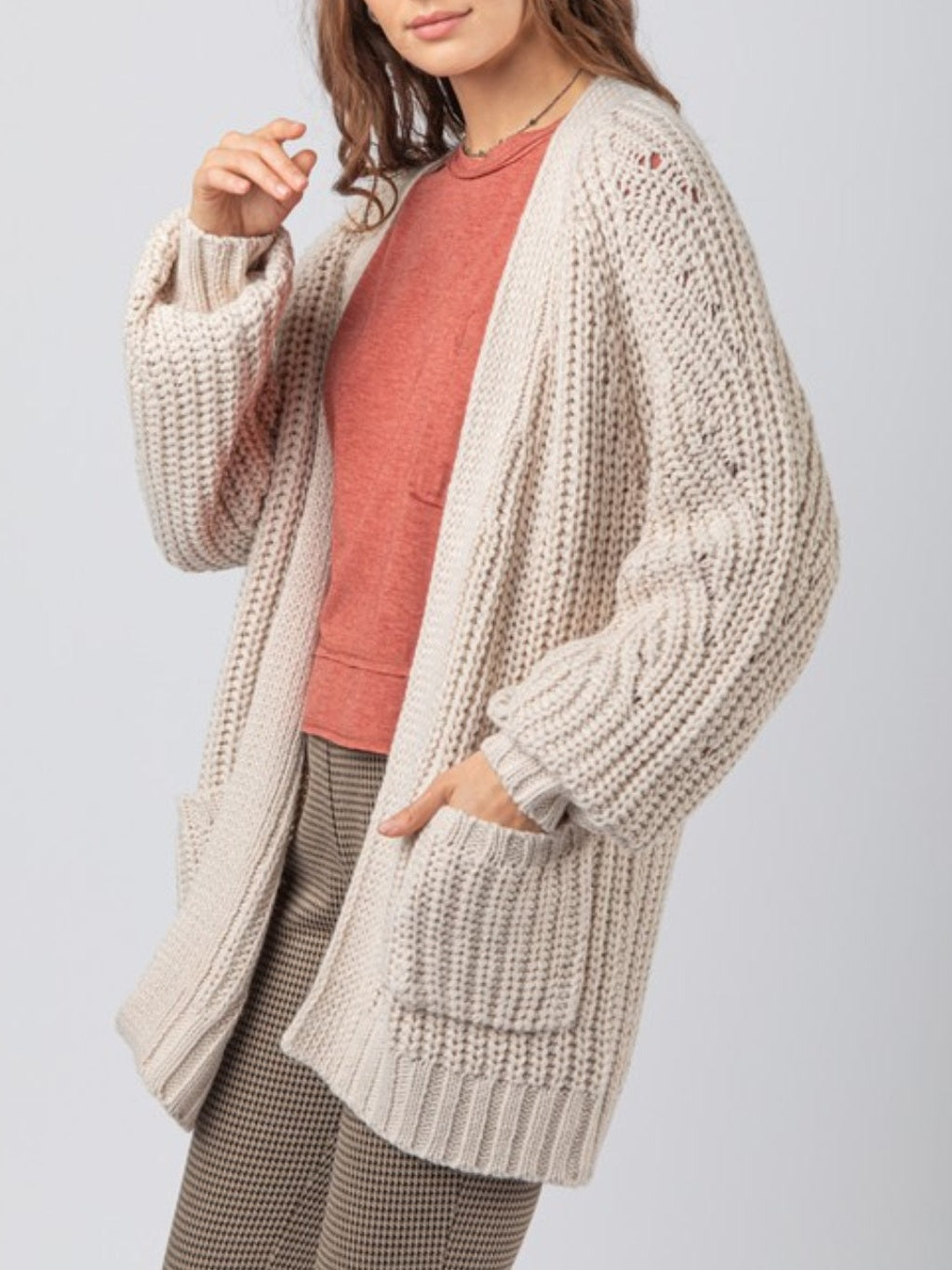 Oversize Knit Sweater Cardigan(several colors)