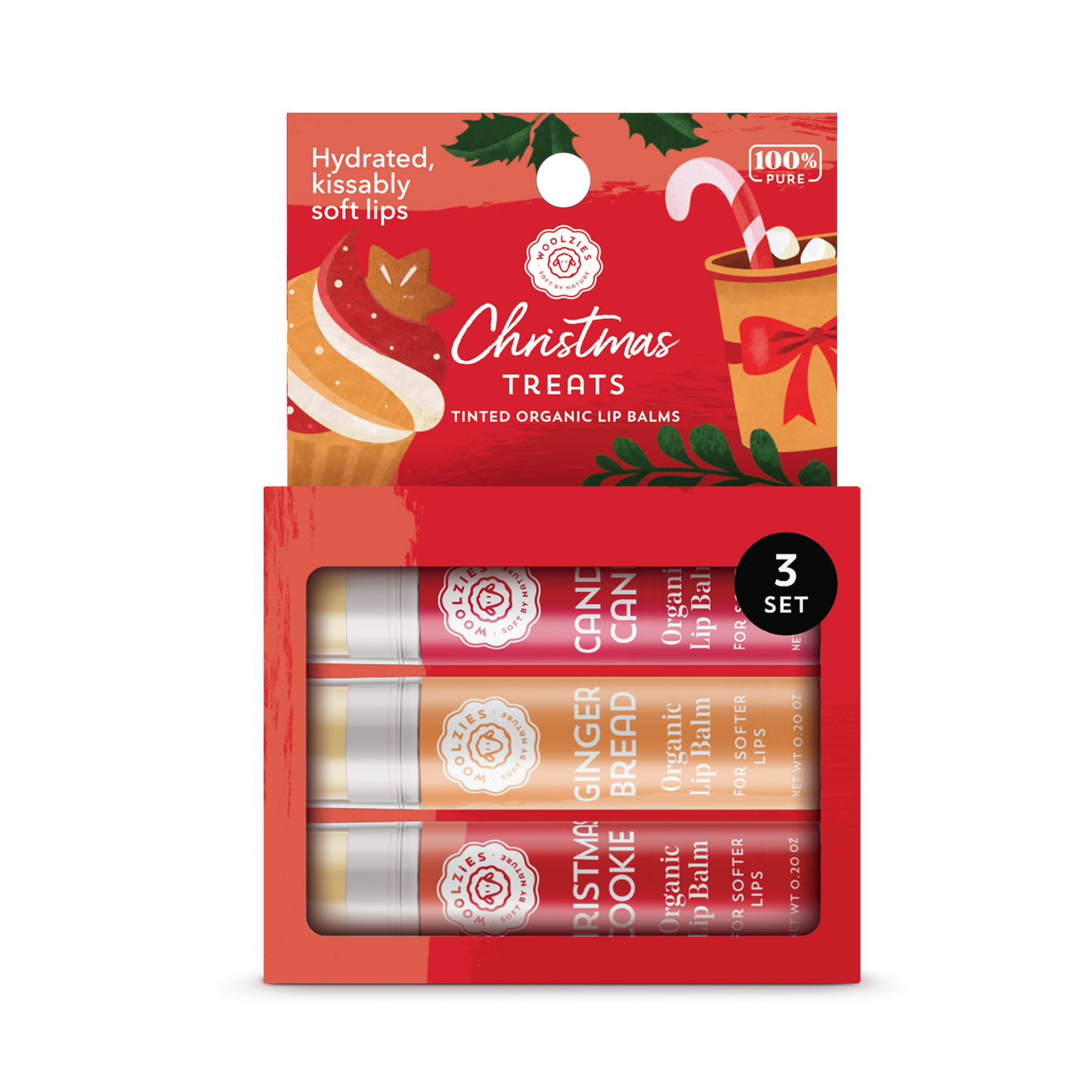 Christmas Treats Lip Balm Set Of 3