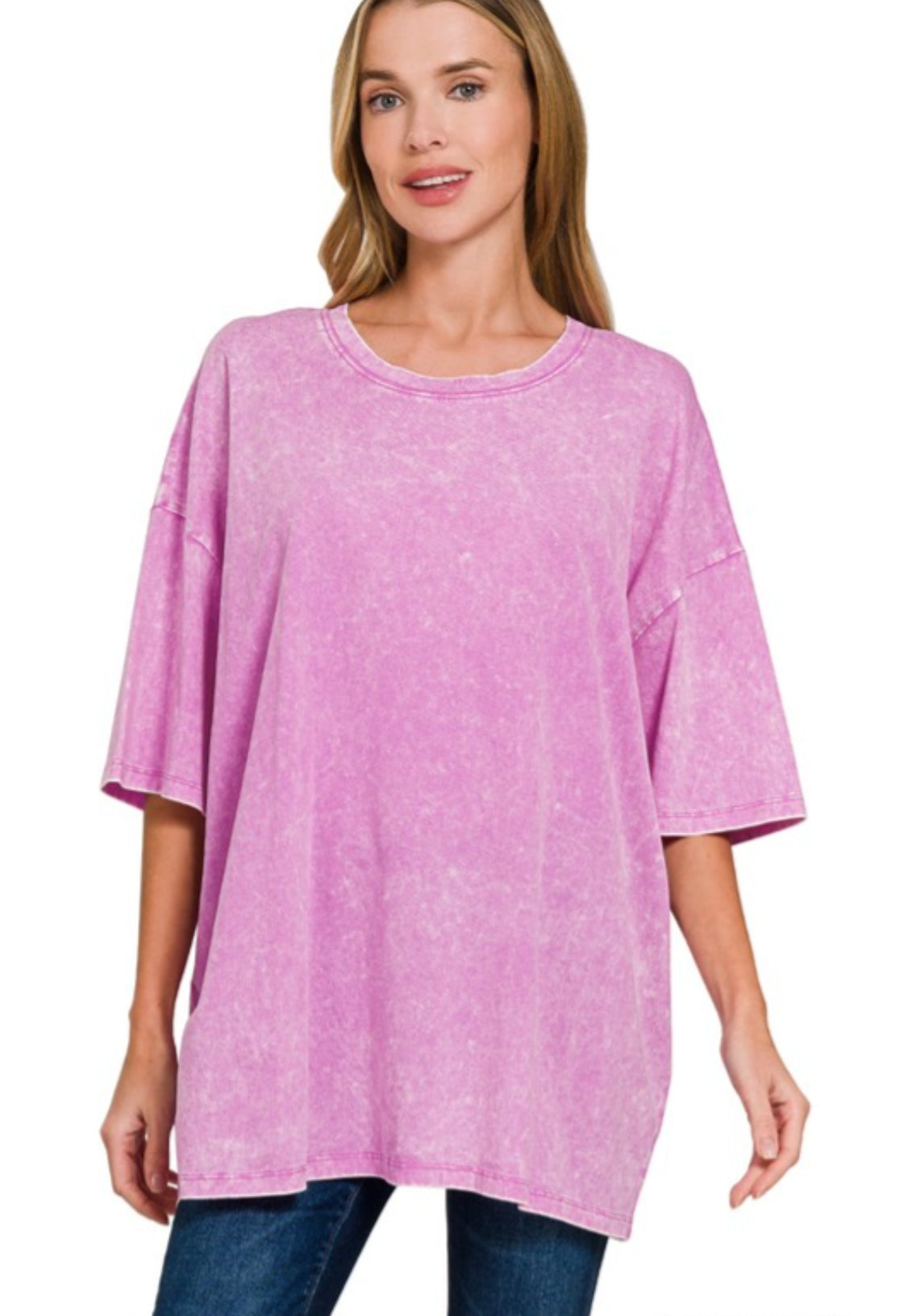 Acid Wash Boyfriend Tee(several colors)
