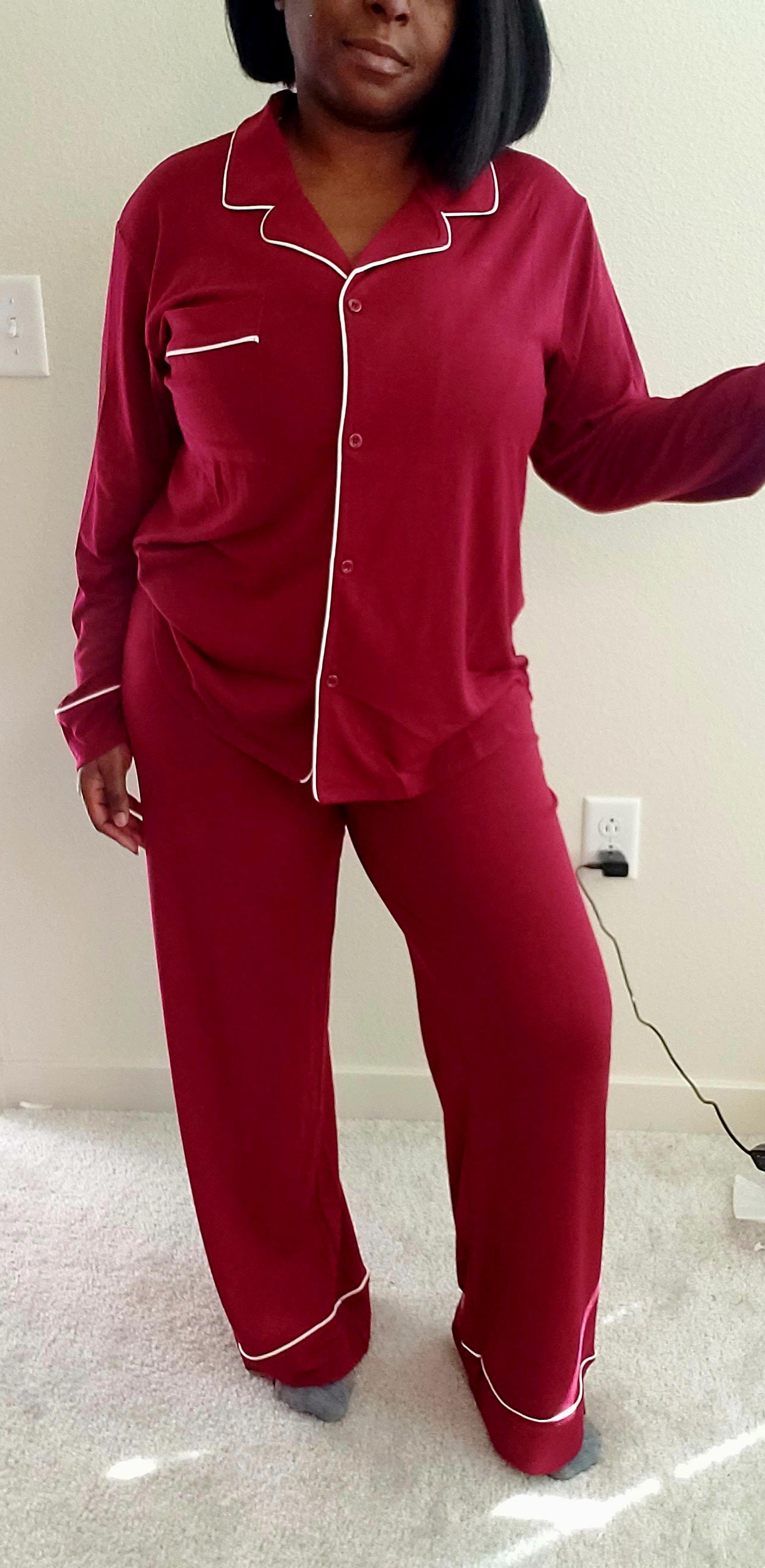 Classic Button down Pajama Set(several colors)
