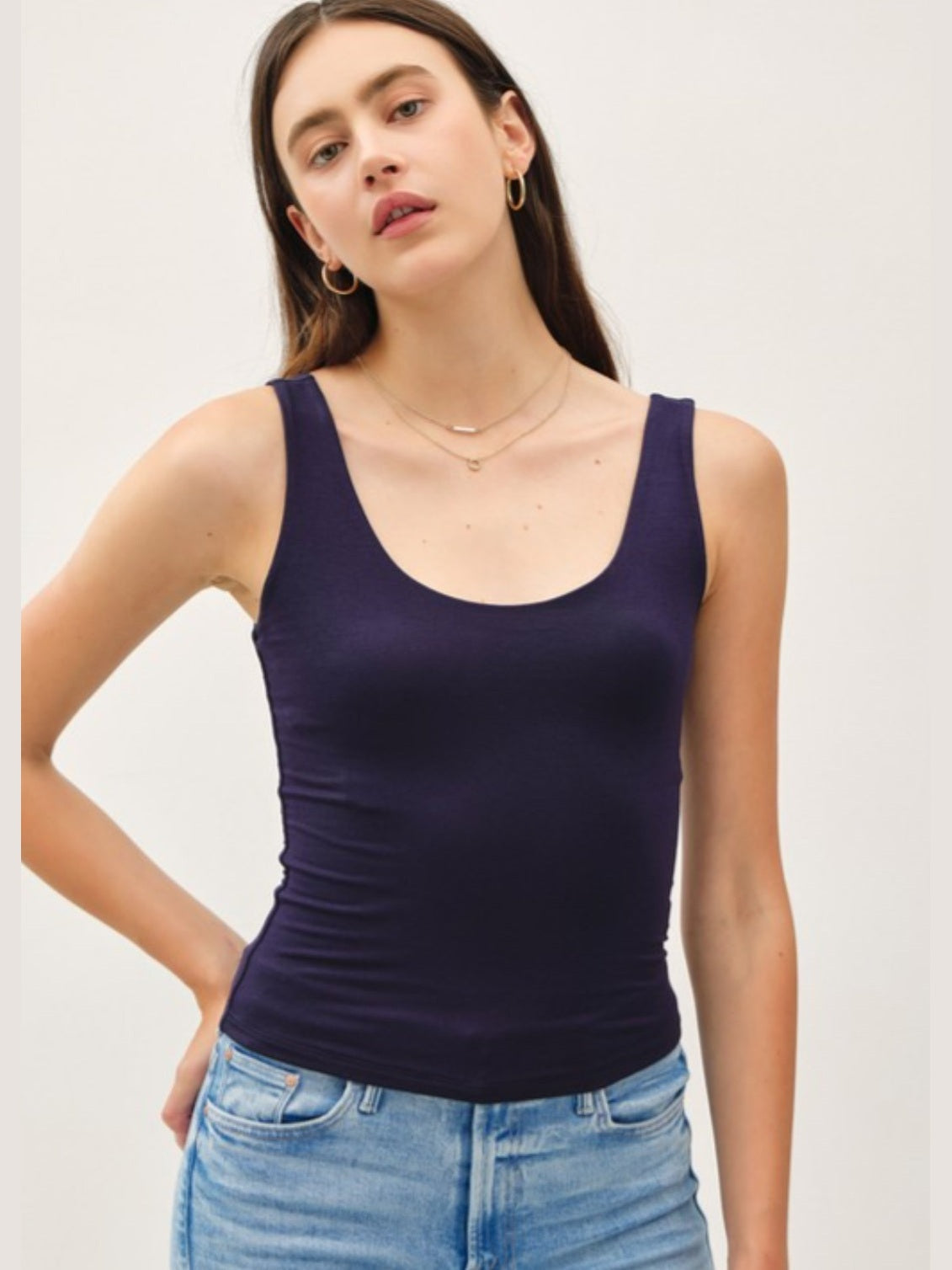 Ink Basic Scoop Neck Tank Top