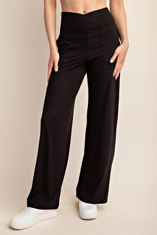 Black Recycled Butter Yoga pants