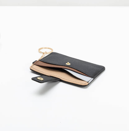 Robby Black Vegan Leather Card Holder