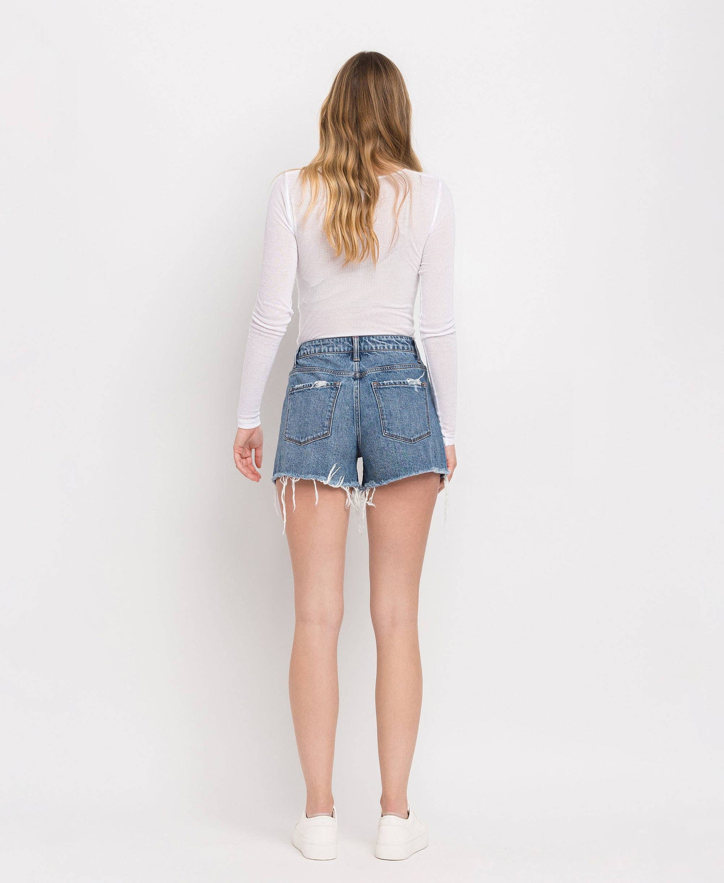 Everyday High Rise Denim Shorts