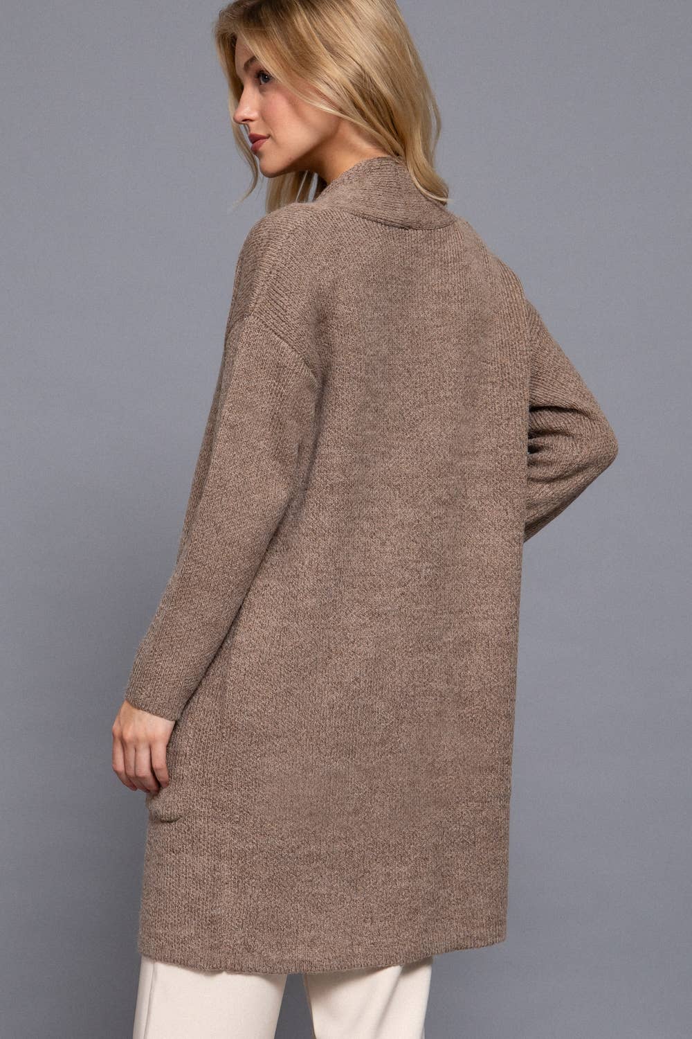 Long Sleeve with Pocket Open Sweater Cardigan(several colors)