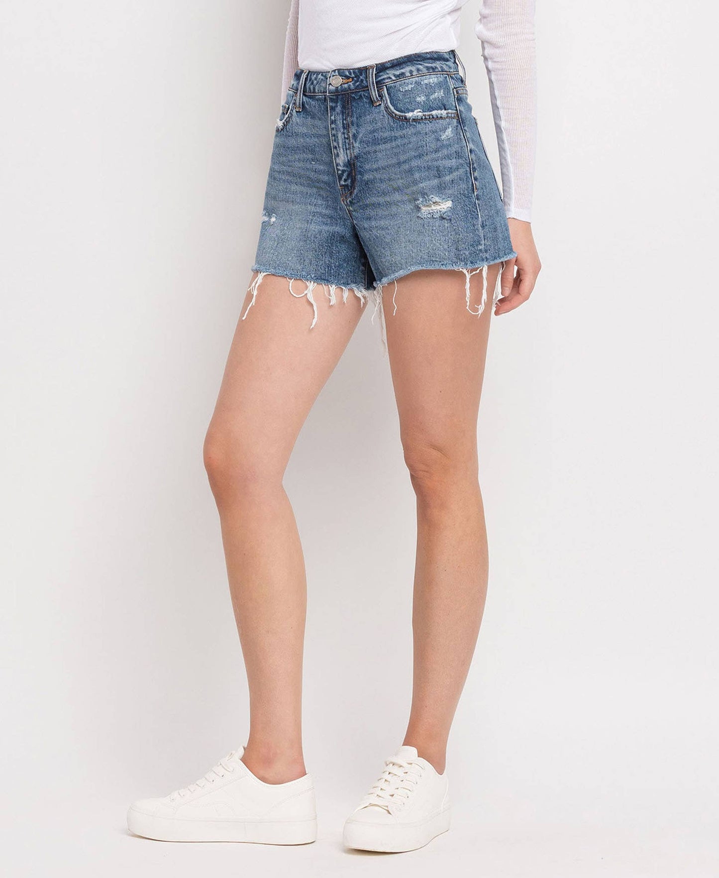 Everyday High Rise Denim Shorts