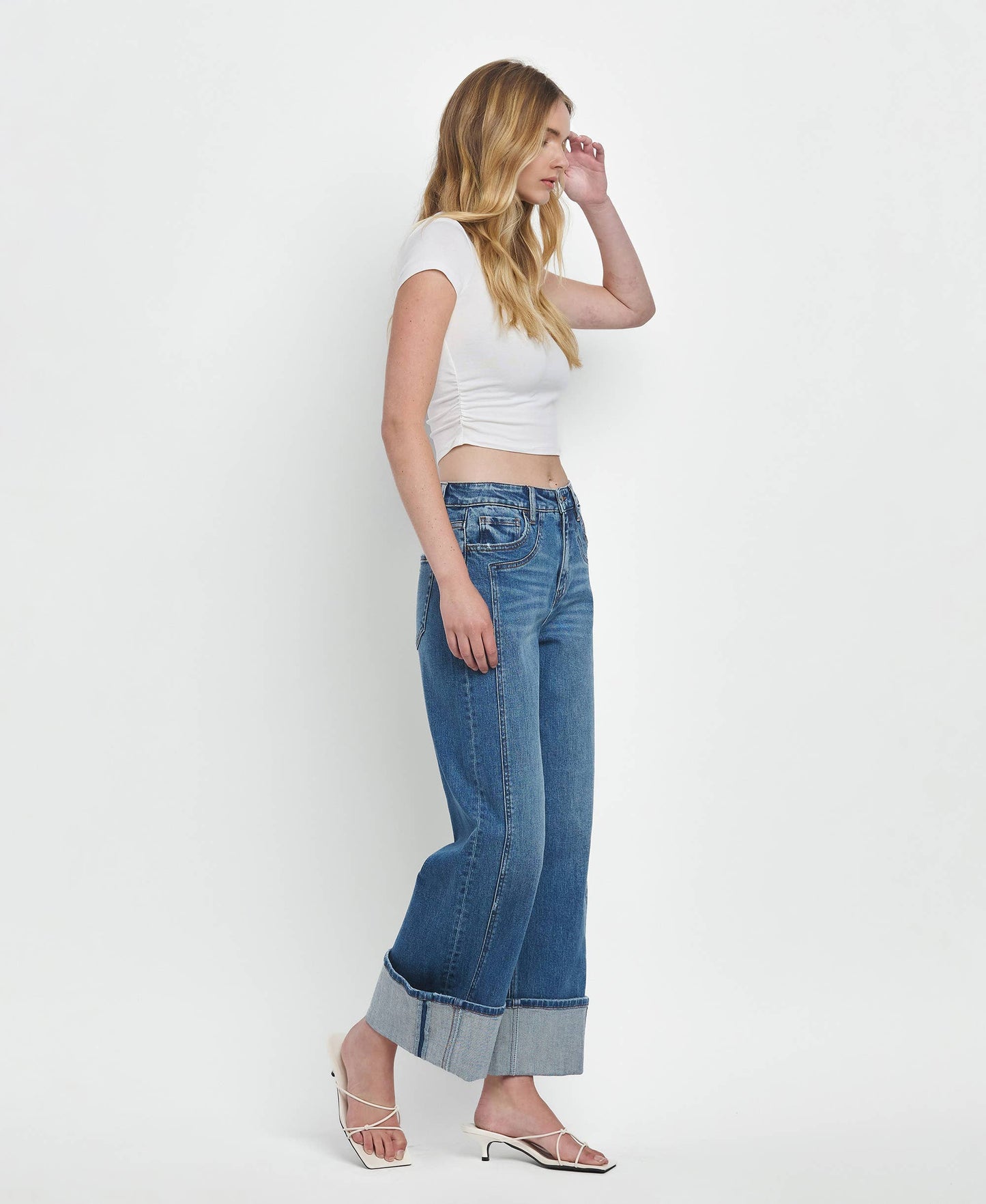 High Rise Baggy Wide Leg Jeans