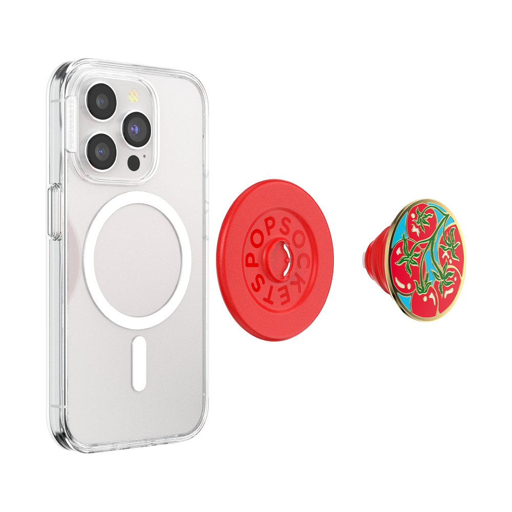 PopSockets MagSafe Phone Grip - Enamel Tomato Rosso