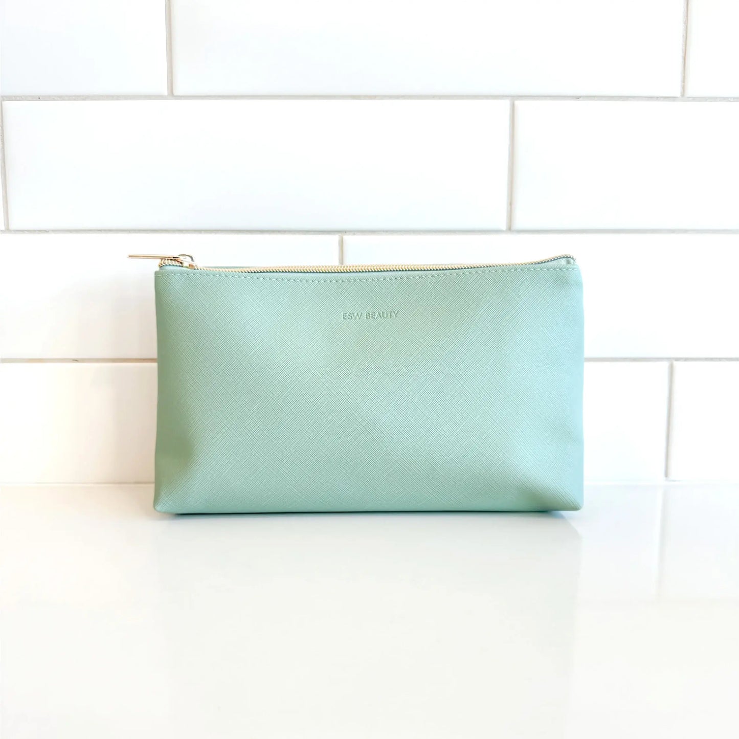 Sage Reusable Beauty Pouch