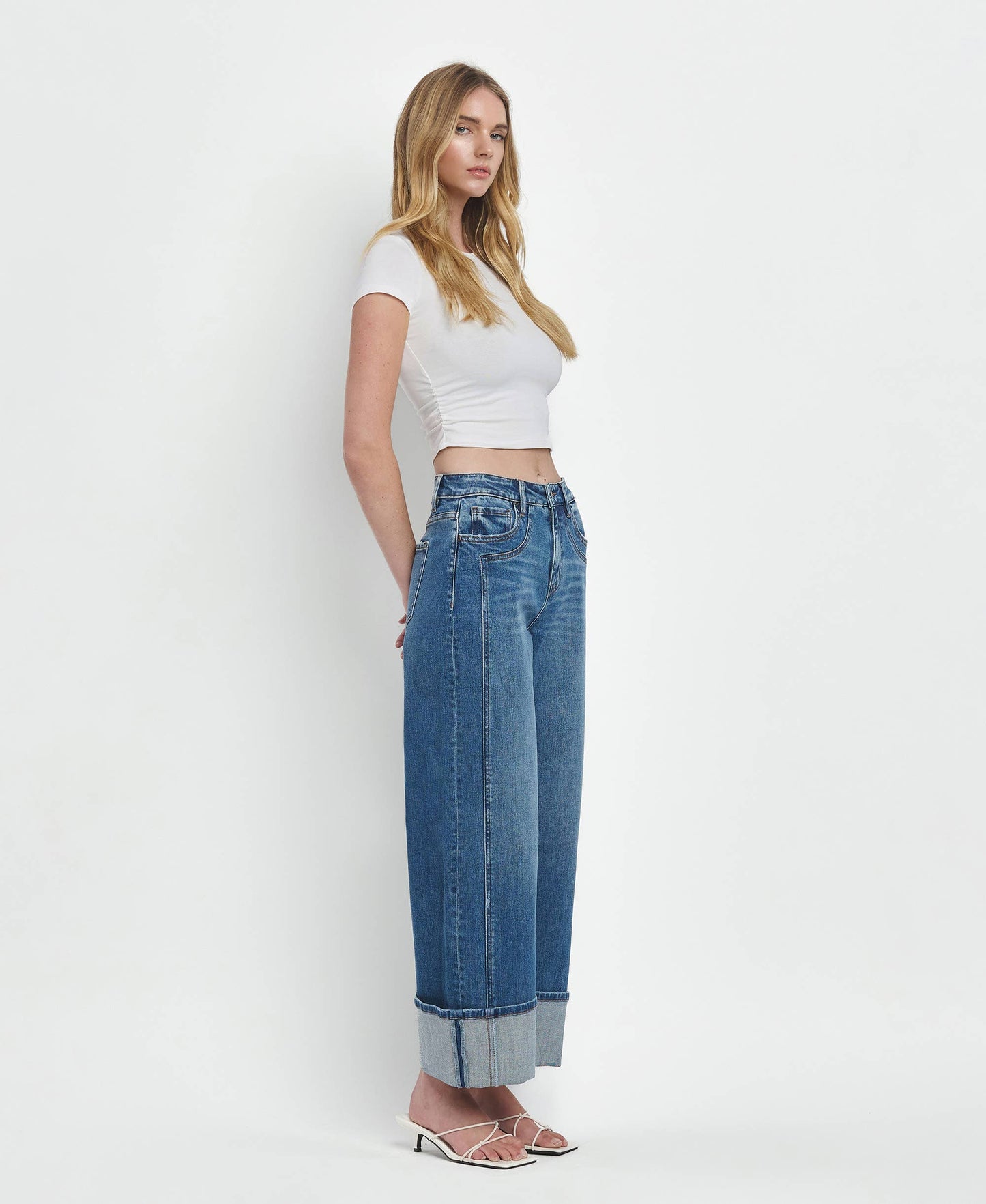 High Rise Baggy Wide Leg Jeans