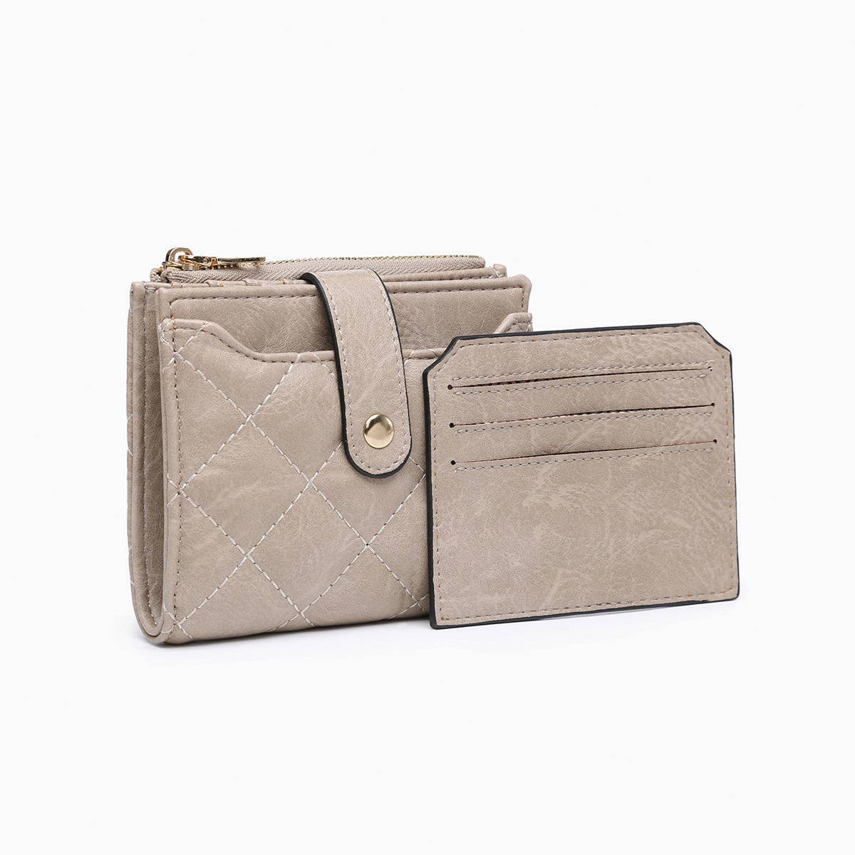 Melody Quilted Zip Top Wallet