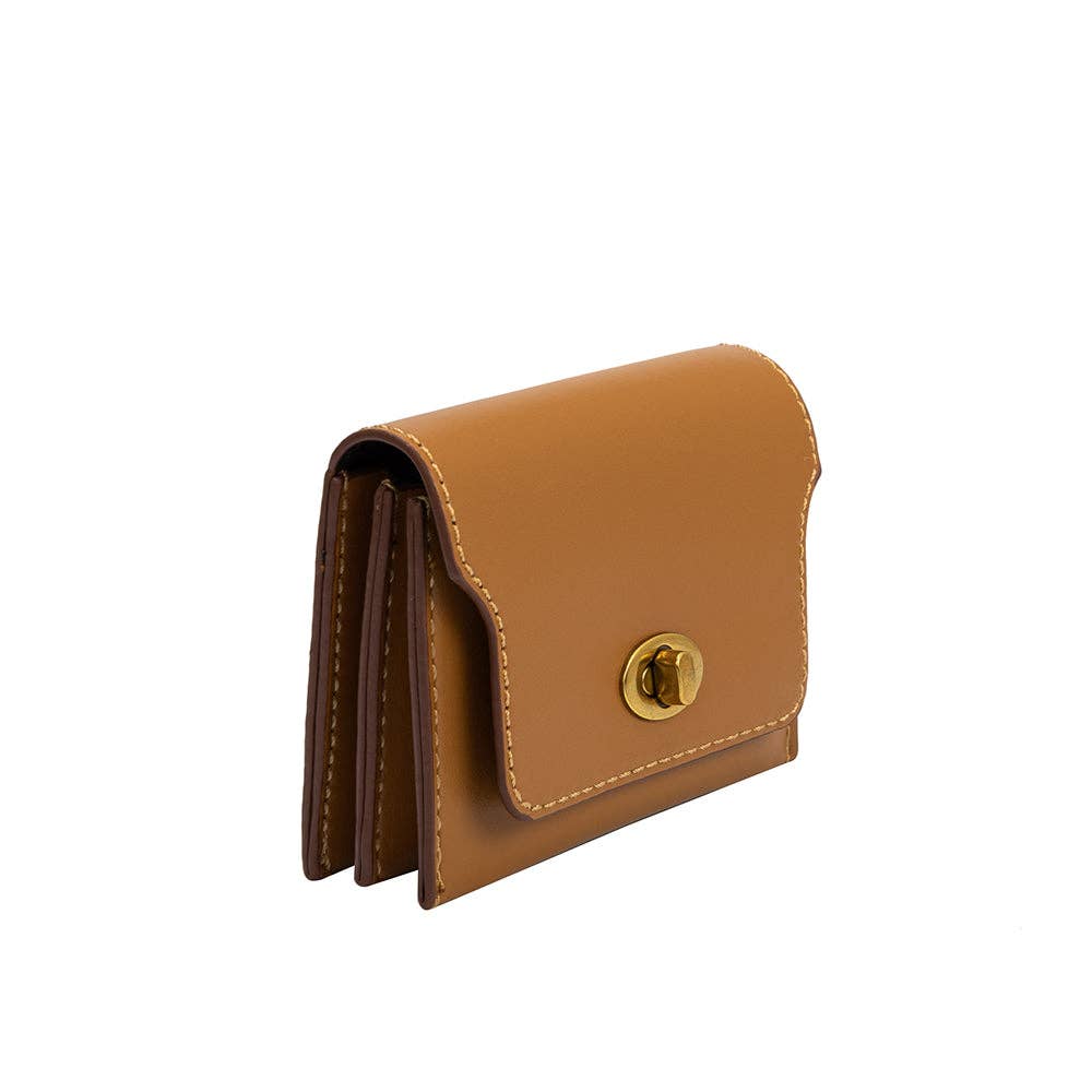 Tara Tan Vegan Card Case Wallet