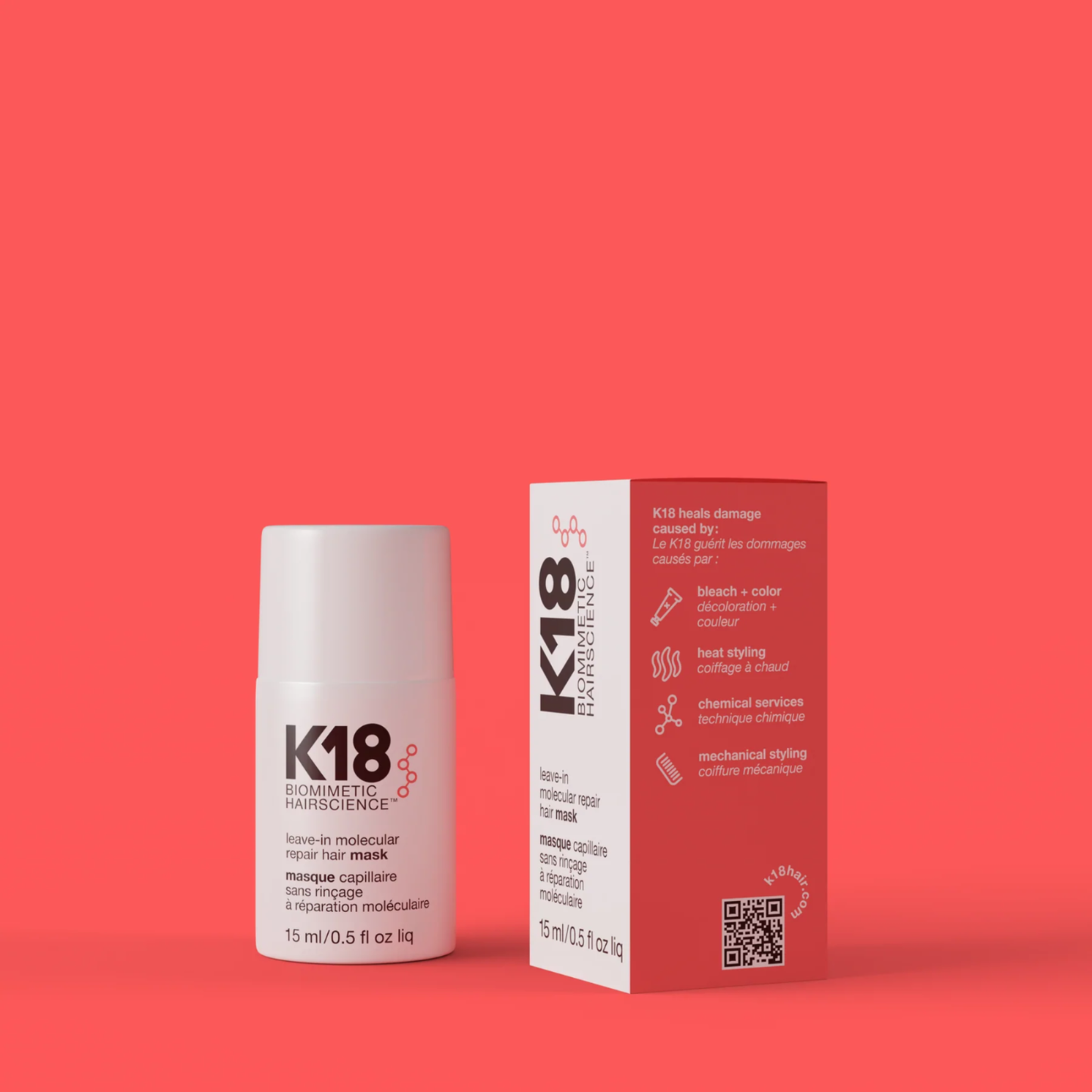 K18 Leave-In Molecular Repair Hair Mask (15mL)