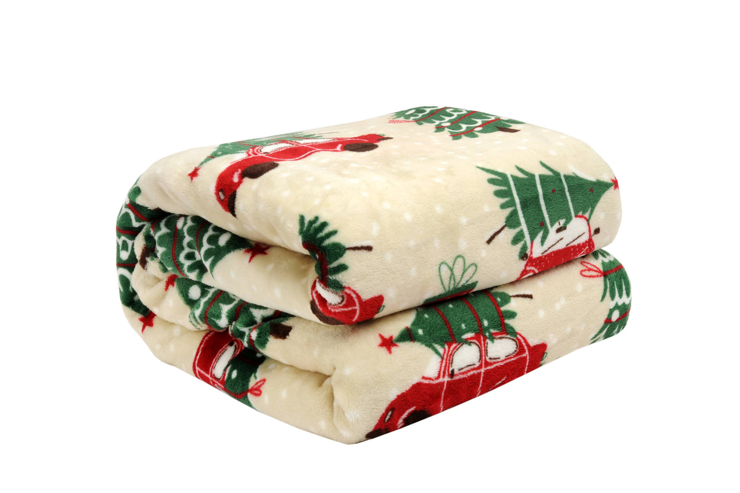 Hoilday Print Flannel Plush Throw Blanket