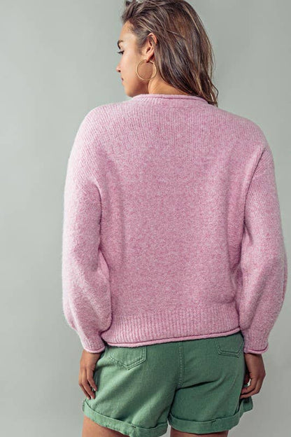 Bow Charm Knit Sweater