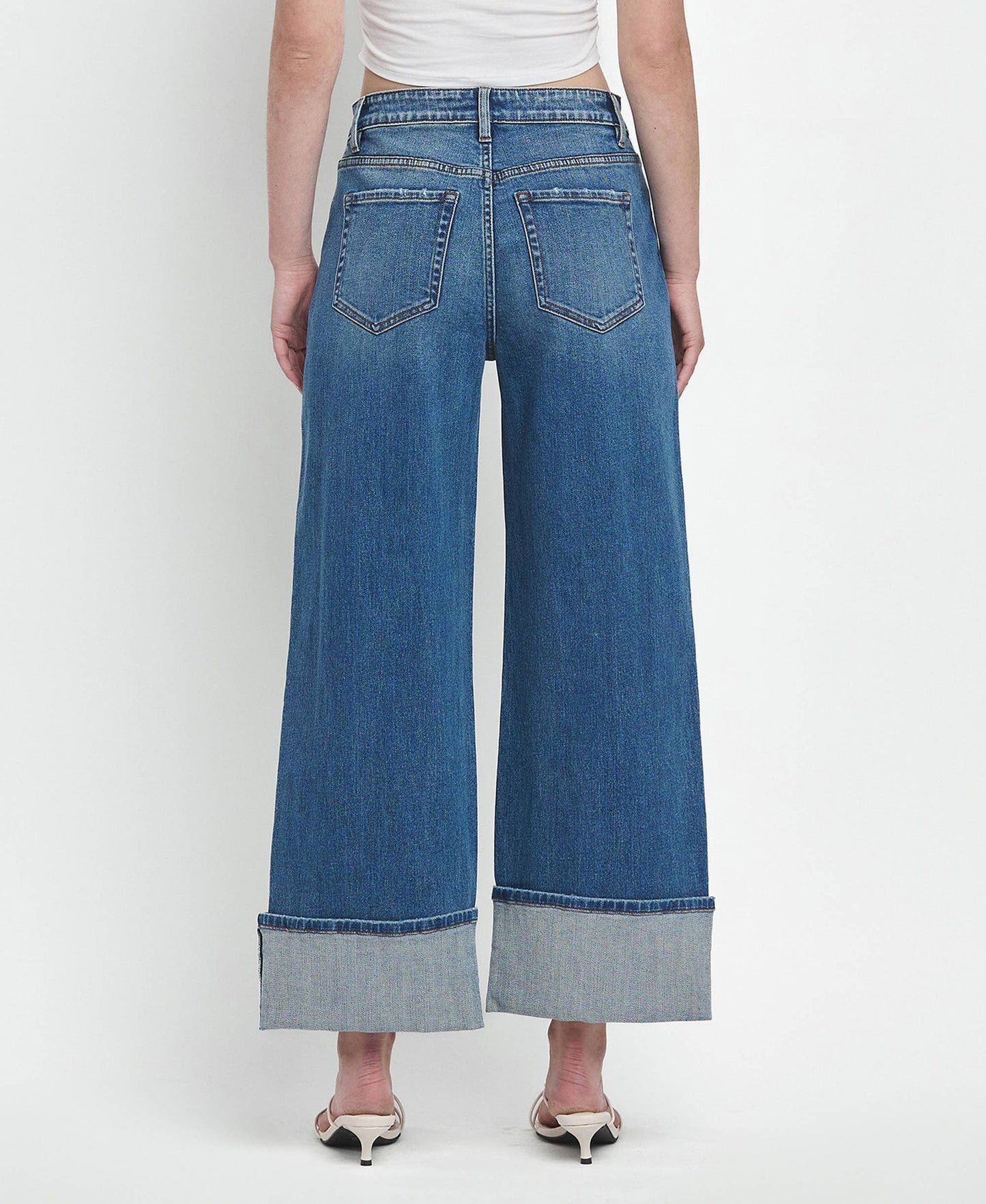 High Rise Baggy Wide Leg Jeans