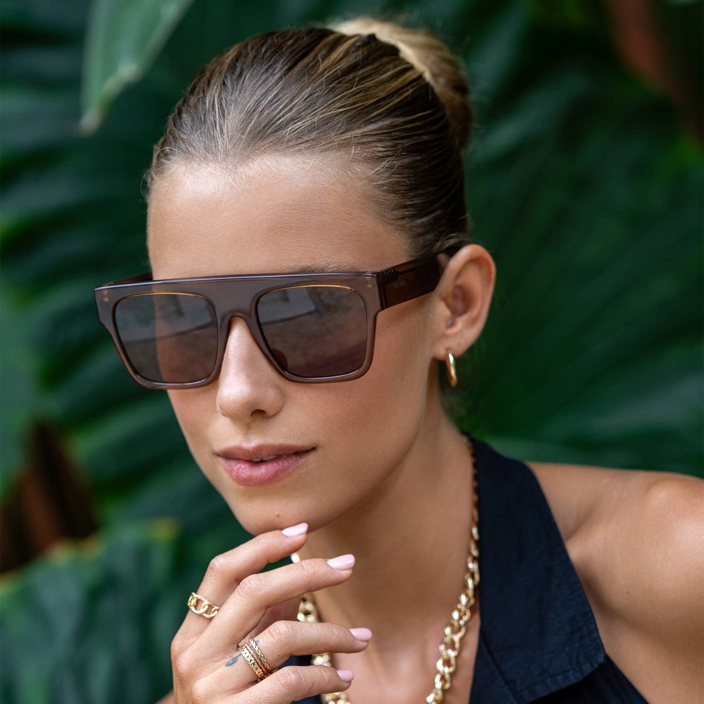 Madison Acetate Unisex Flat Top Sunglasses
