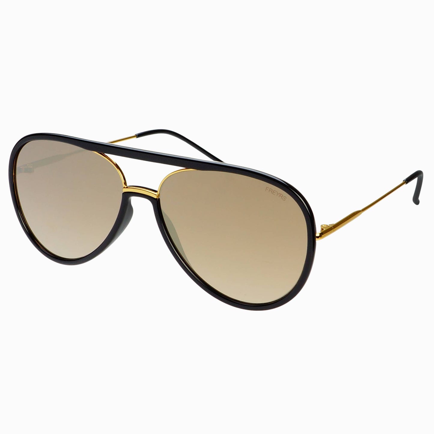 Gold Mirroed Shay Aviator Sunglasses