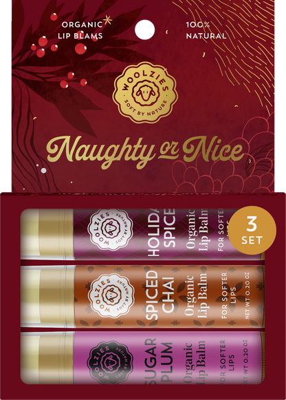 Naughty or Nice Lip Balm Set Of 3