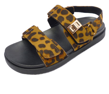 Leopard Slingback Sandals