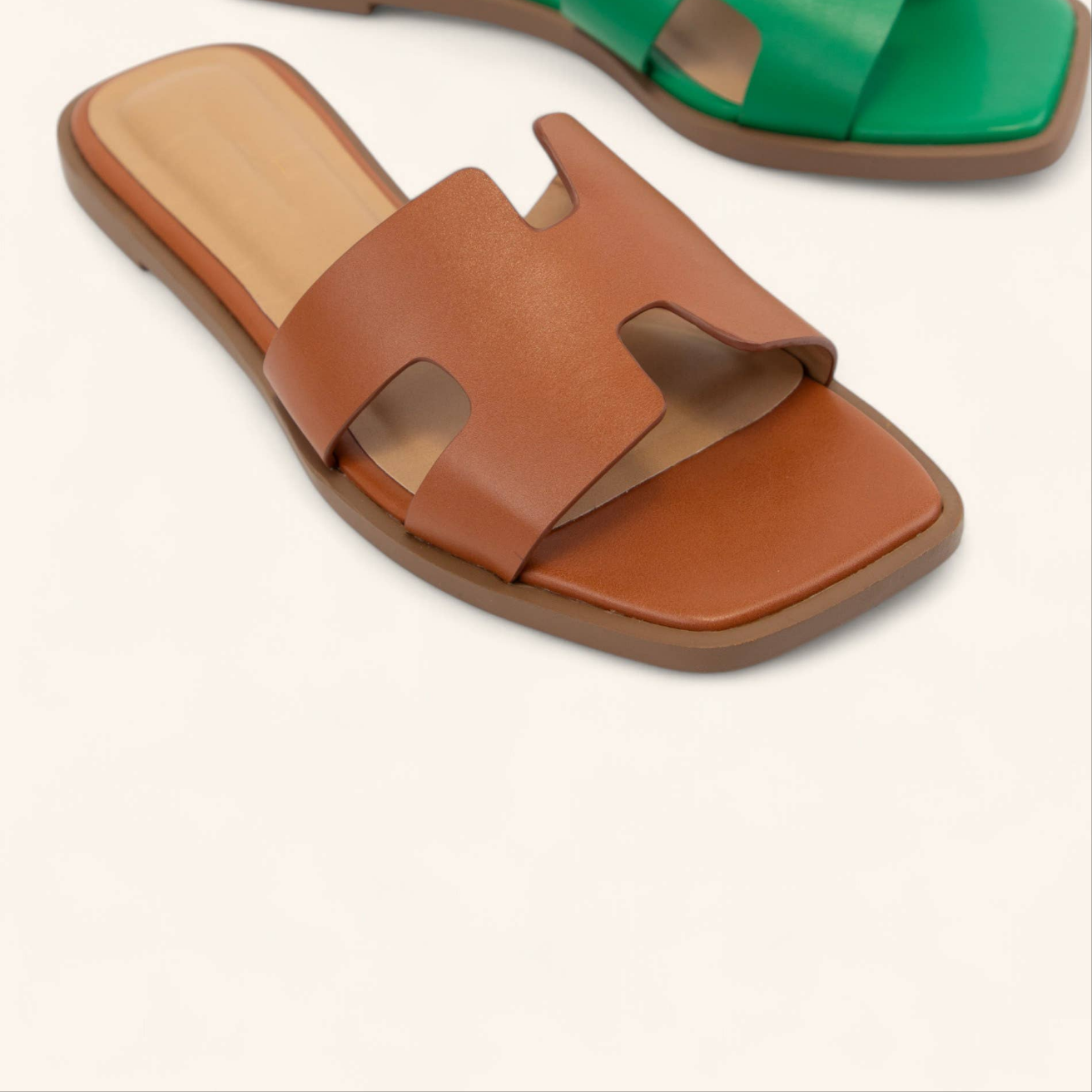Knit x Shaped Slide Sandals