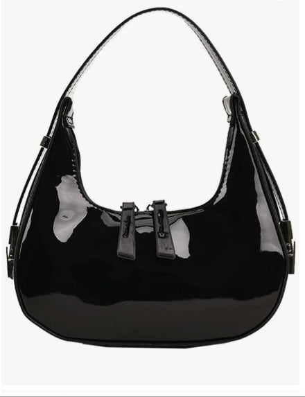 Patent leather Shoulder bag