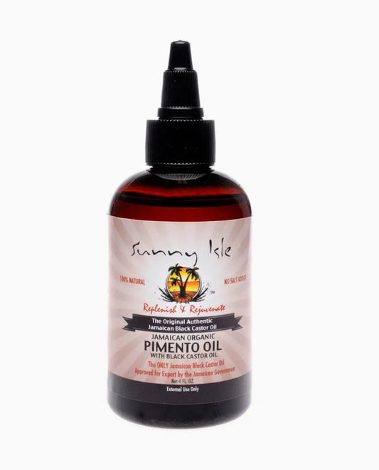 Sunny Isle Jamaican Organic Pimento Oil with Black Castor Oil 4oz