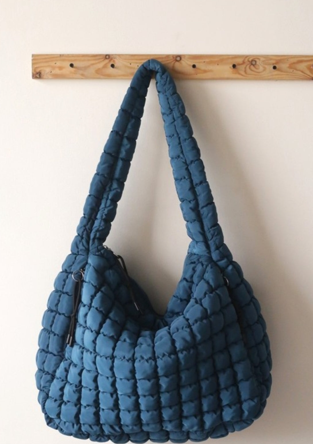 Teal Premium Oversized Quilted Bag