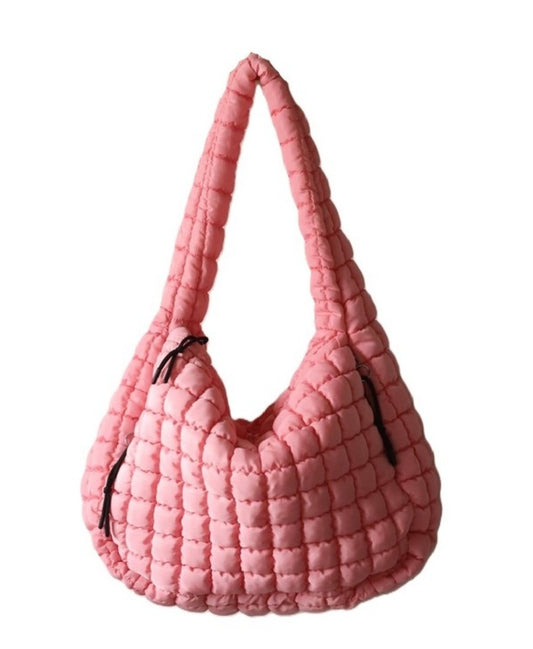 Pink Premium Oversized Quilted Bag