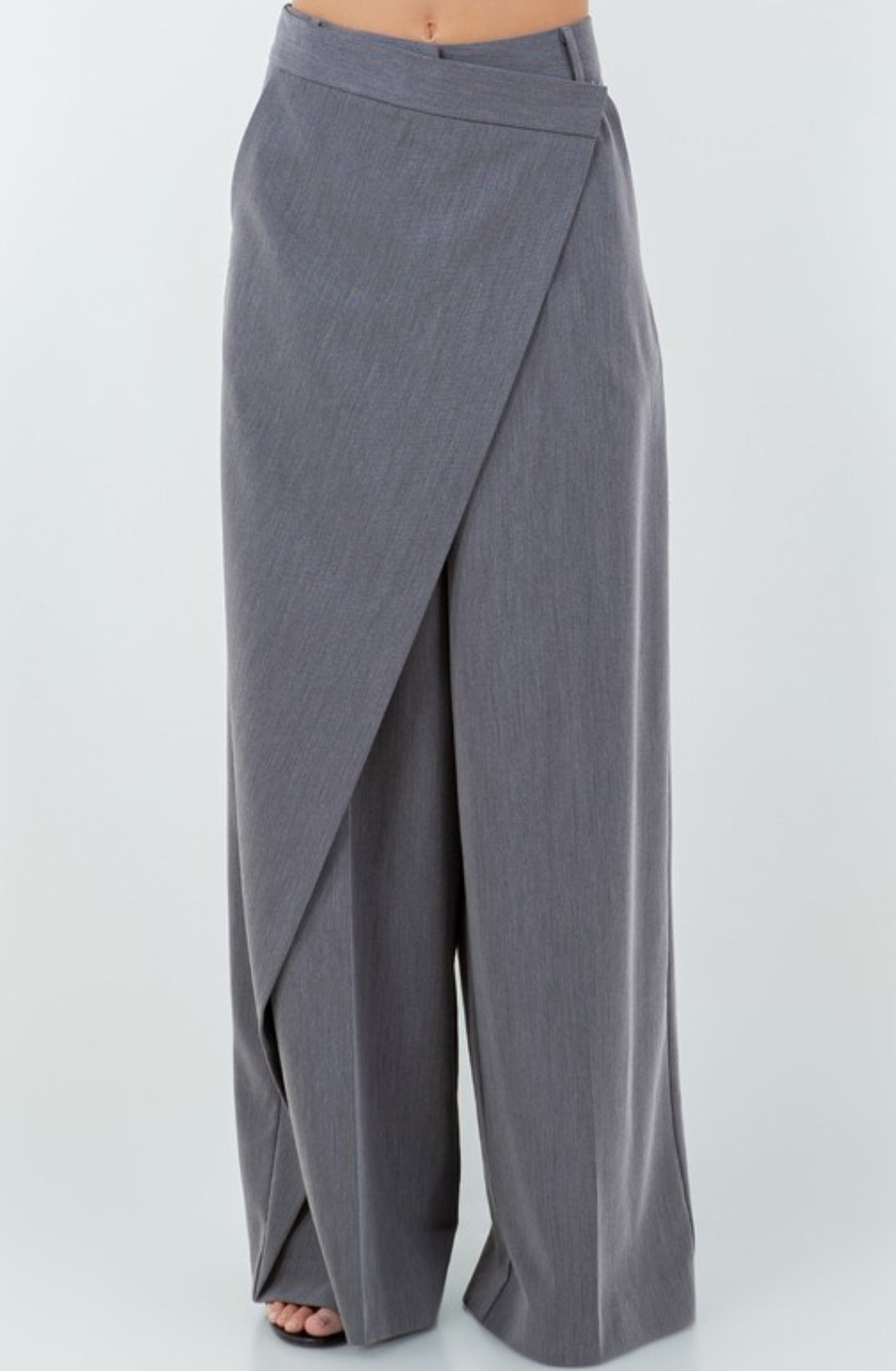 Wrap Detail Wide Leg pants(two colors)