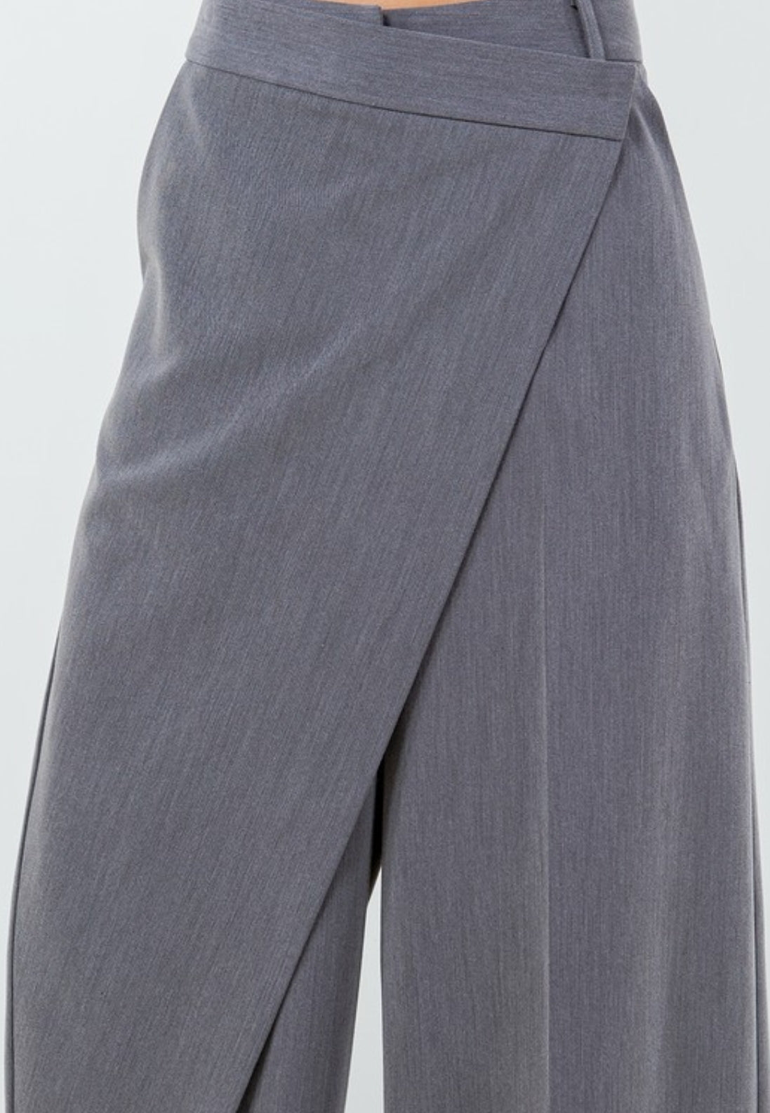 Wrap Detail Wide Leg pants(two colors)