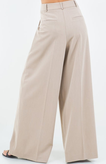 Wrap Detail Wide Leg pants(two colors)