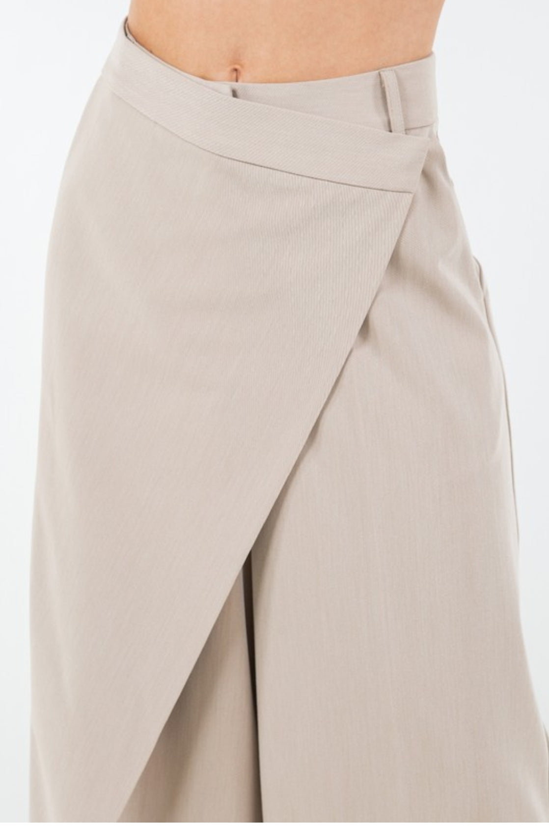 Wrap Detail Wide Leg pants(two colors)