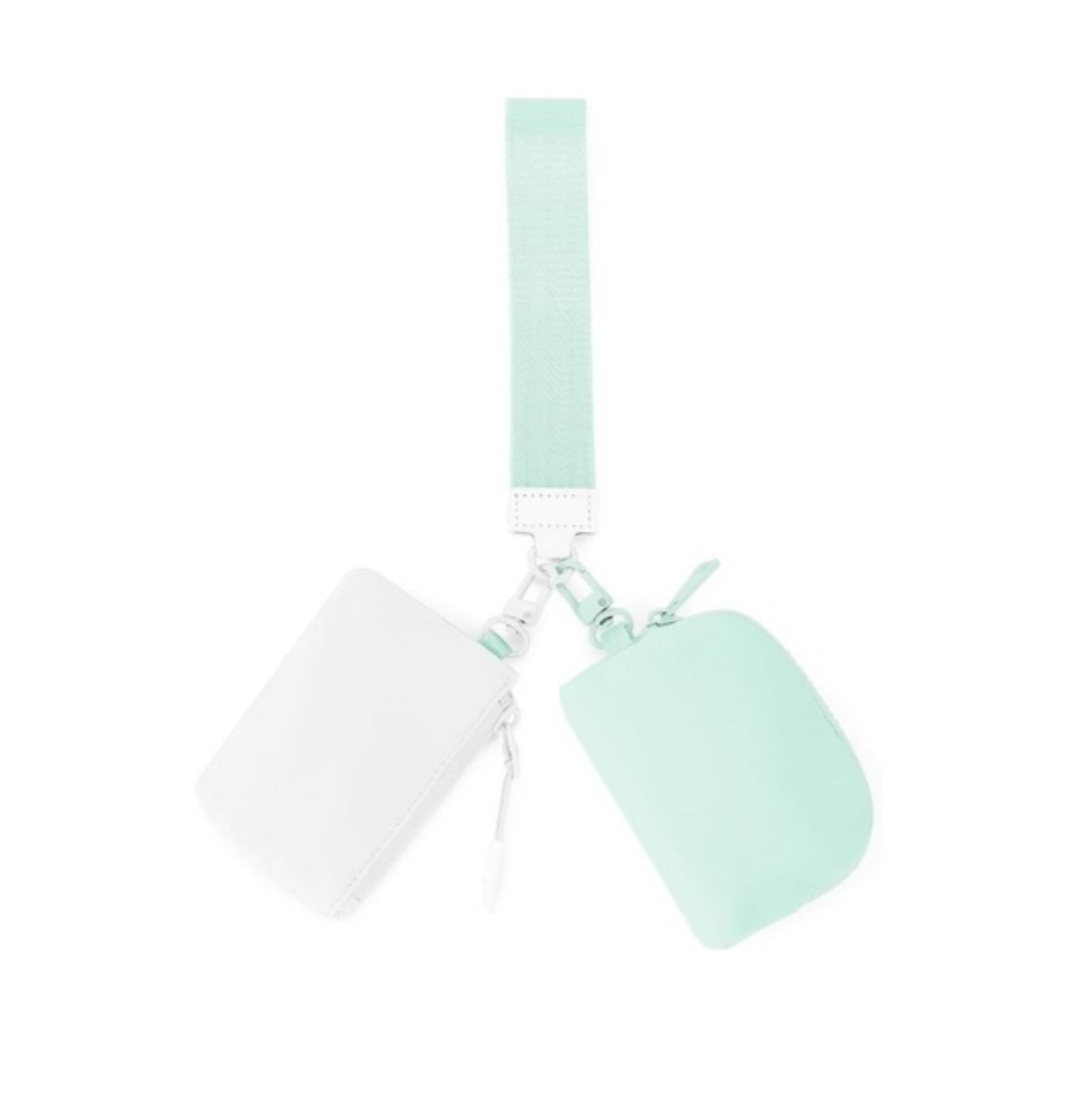 Dual Pouch Wristlet Keychain Wallet(several colors)