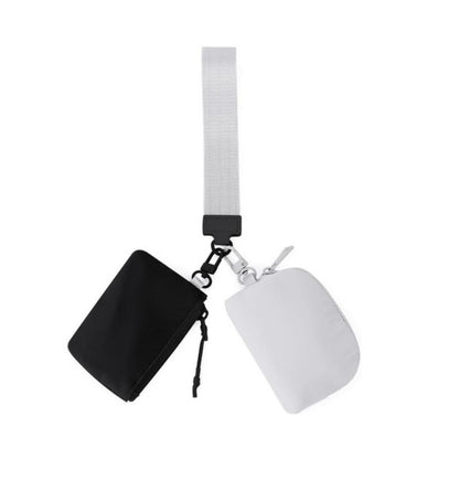 Dual Pouch Wristlet Keychain Wallet(several colors)