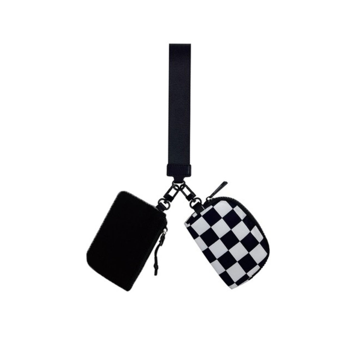 Dual Pouch Wristlet Keychain Wallet(several colors)