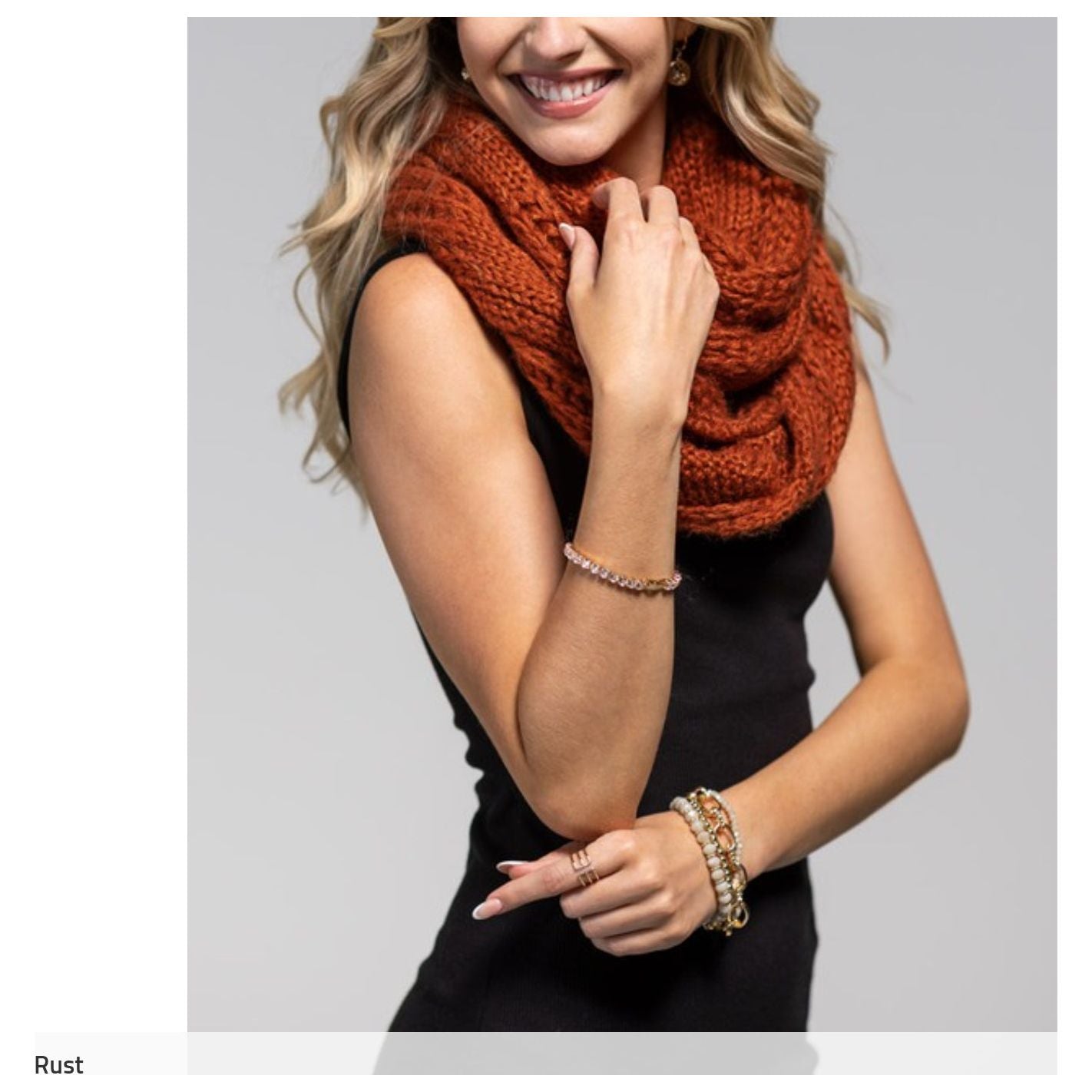 Cable Knit Infinity Scarf